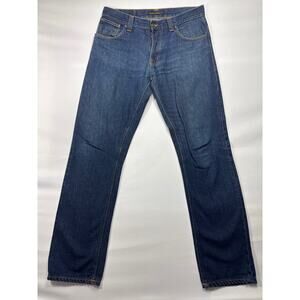Nudie Jeans Co. Men's Hank Rey Regular Straight Fit Denim Jeans - 32x34 (33x32)